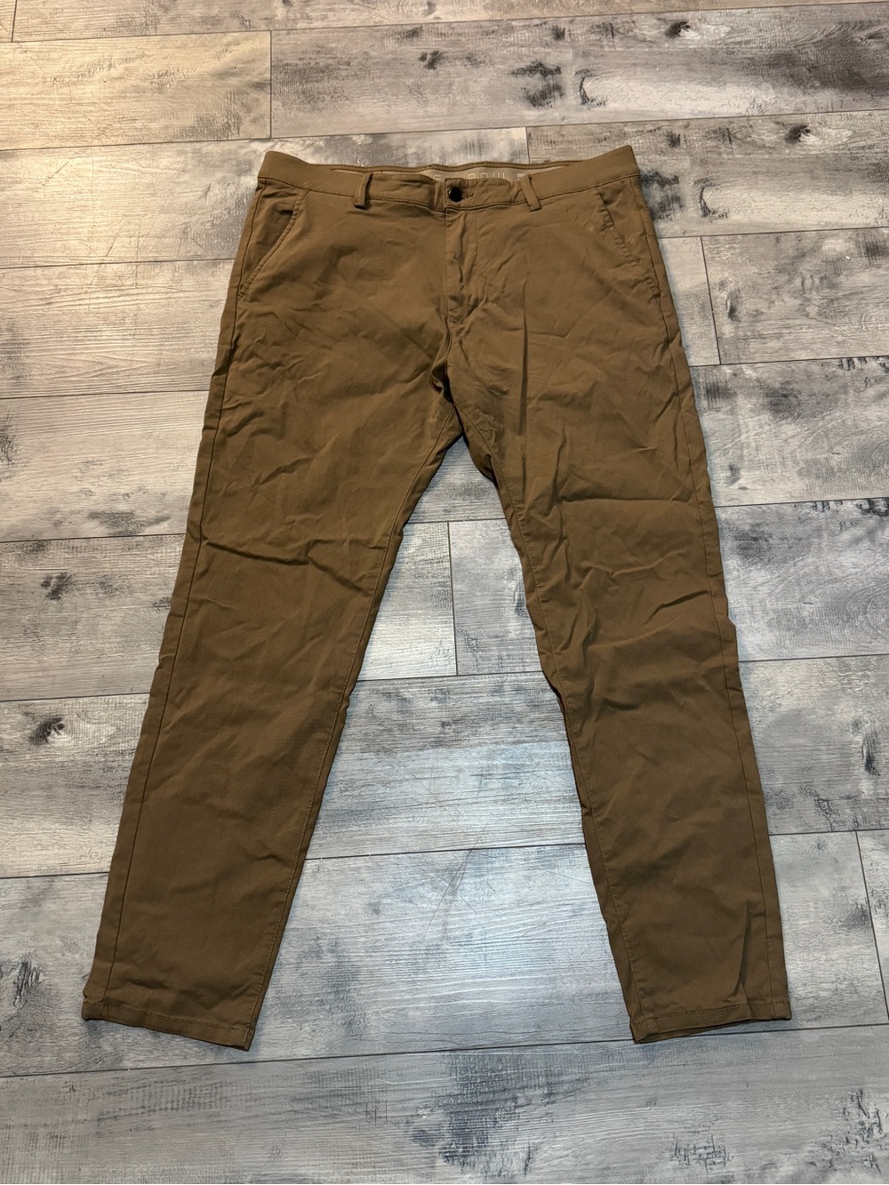 Projek Raw Men's Brown Chino Pants, Size 36x30